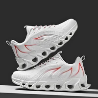 brand mens flame printed sneakers flying weave sports shoes comfortable running shoes outdoor male athletic shoes plus size 47