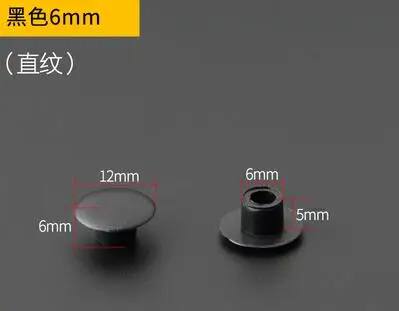 6MM 50pcs 20шт-50 шт./лот пластиковый декоративный колпачок для мебели шкаф винт для шкафа отверстие крышки круглые вентиляционные отверстия Аксессуары - Цвет: 6MM 50pcs