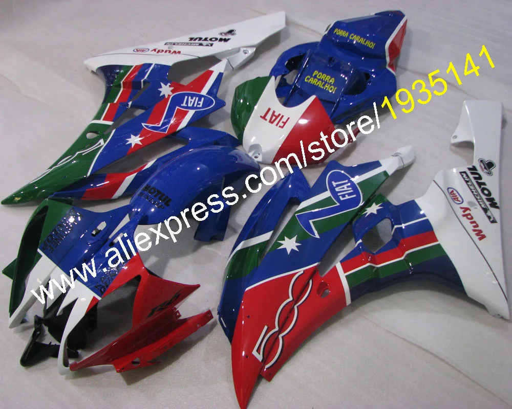 Разноцветный комплект для каучука Yamaha YZFR6 2006 2007 YZF R6 06 07 модный обтекатель (литьё