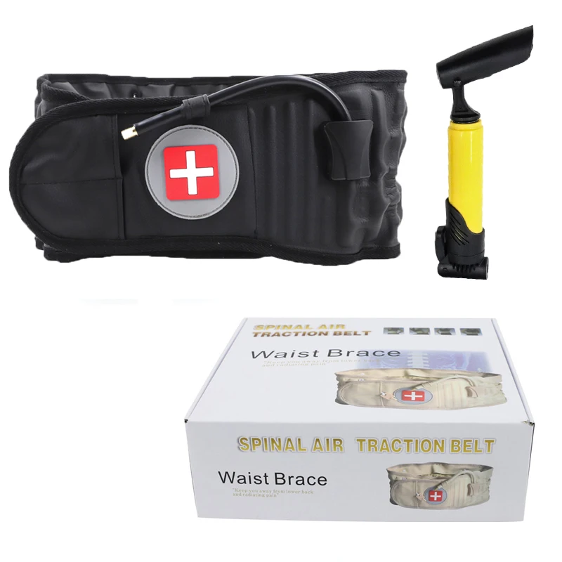 

Badinono Lumbar Support Decompression Waist Air Traction Brace Spinal Back Relief Belt Backach Pain Release Device