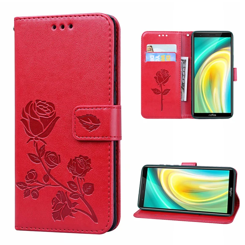 Флип Кожаный Чехол Для Doogee N20 Fundas с розами 100% специальный кошелек подставкой