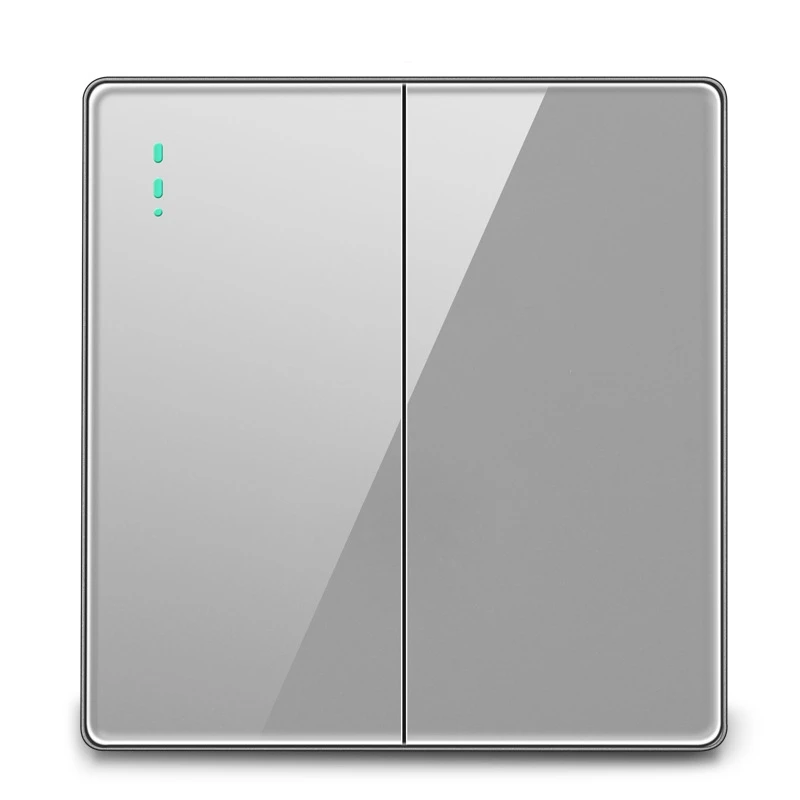 250 в 86 мм 1/2/3/4 пост 1/2 way Grey mirror акриловая плоская панель скрытый встроенный