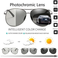 polarized photochromic sunglasses chameleon square sun glasses discoloration eyewear anti glare uv400 driving goggles dextrous