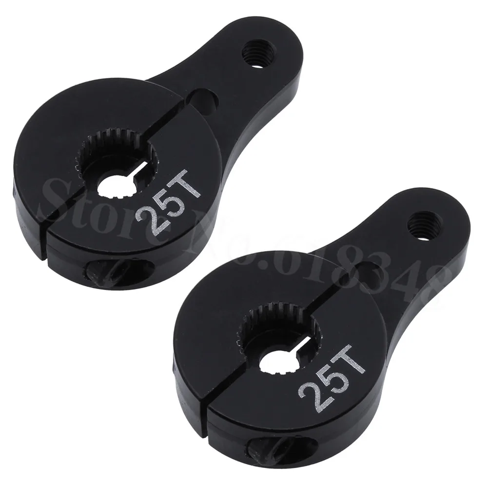 2 шт./лот алюминиевый 25T Servo рожковый рулевой Кронштейн для 1/10 весы Рок Гусеничный