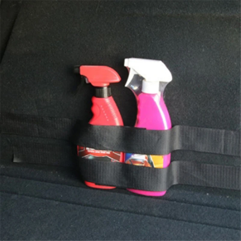 10Pcs/Set Car Fire Extinguisher Sticker nylon tape Belt Net Bandage Car Trunk Storage Bag Magic Tape Hook and Loop Strap