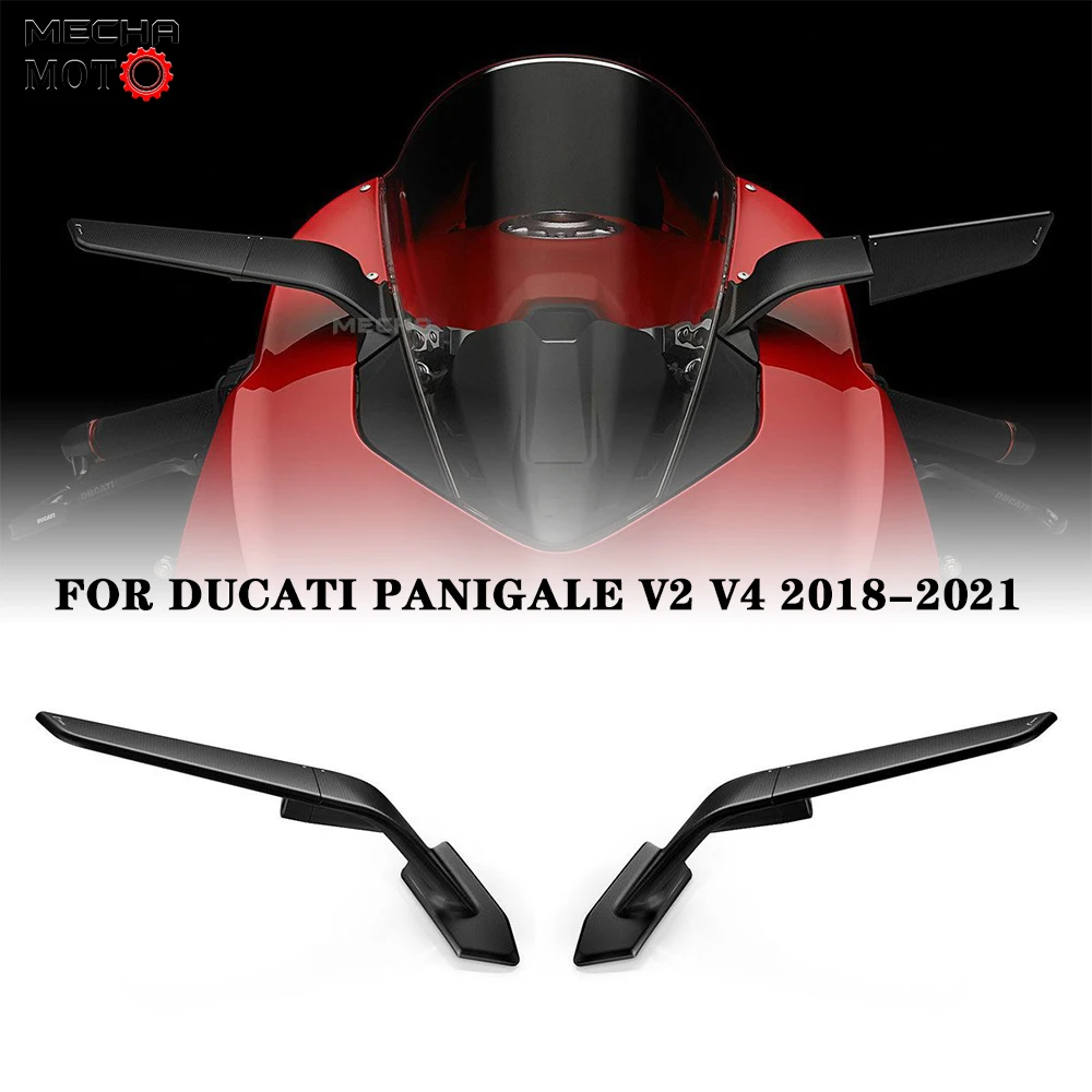 

For Ducati Panigale V2 V4 For YAMAHA YZF R1 S1000RR Motorcycl Side Mirror Modified Wind Wing Adjustable Rotating Rearview Mirror