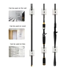 2 шт., настенные полки для удочек, клипсы для хранения зажимов, держатель для удочек, органайзер для стен, деревянные доски, керамическая плитка