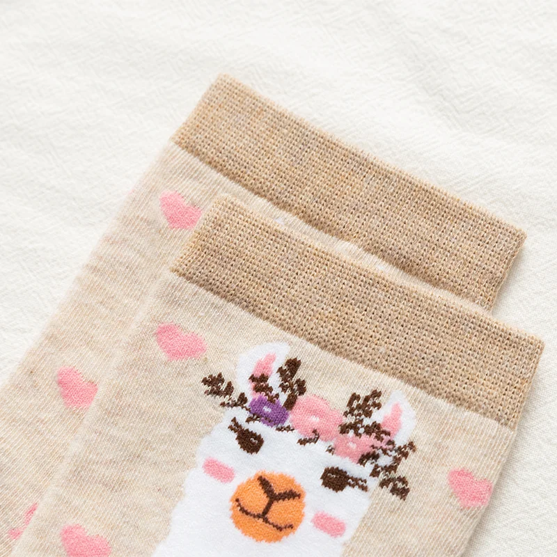 Новогодние дешевые милые кавайные Компрессионные носки Харадзюку для женщин с