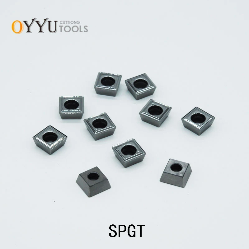 OYYU 10 шт. SPGT SPGT050204 H01 фрезерные твердосплавные вставки U сверлильный станок с ЧПУ SPGT060204 SPGT07T308 SPGT110408 токарный станок