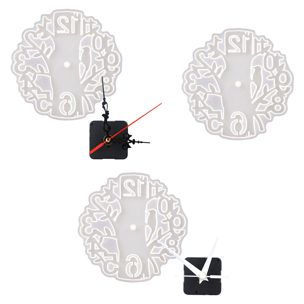 

Silicone Clock Decor Mold DIY Art Epoxy Resin Casting Molds Handmade Wall Decorative