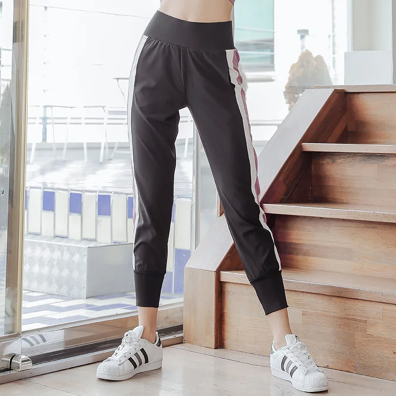 Штаны для йоги спортивные Капри бега свободные штаны фитнеса и отдыха