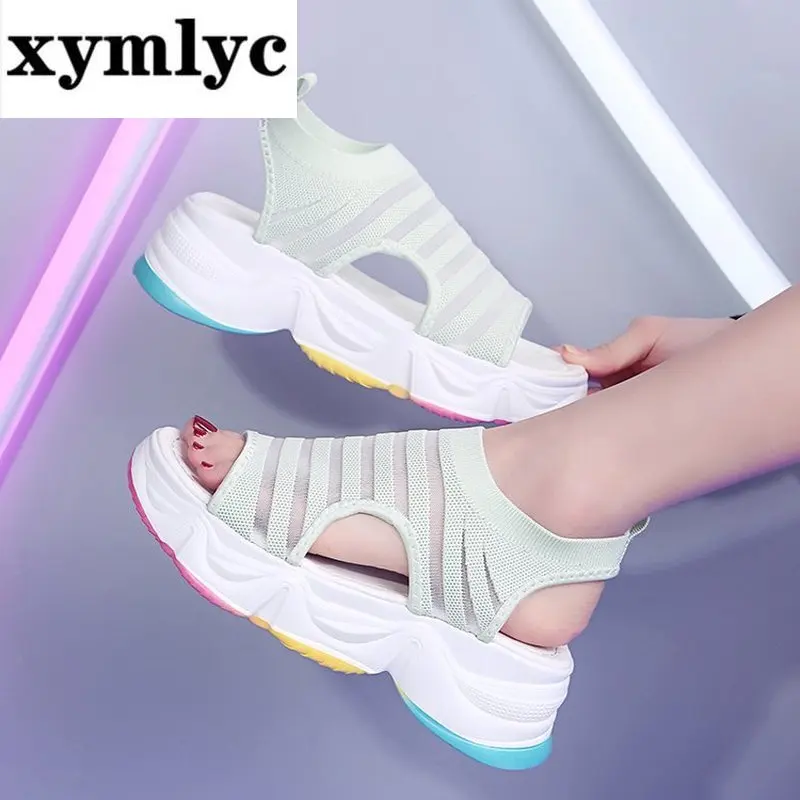 

New Women Sandals Women Summer Platform Sandals Shoes Women Breathable Comfort Walking Sandals Colorful Shoes Ladies Shoe