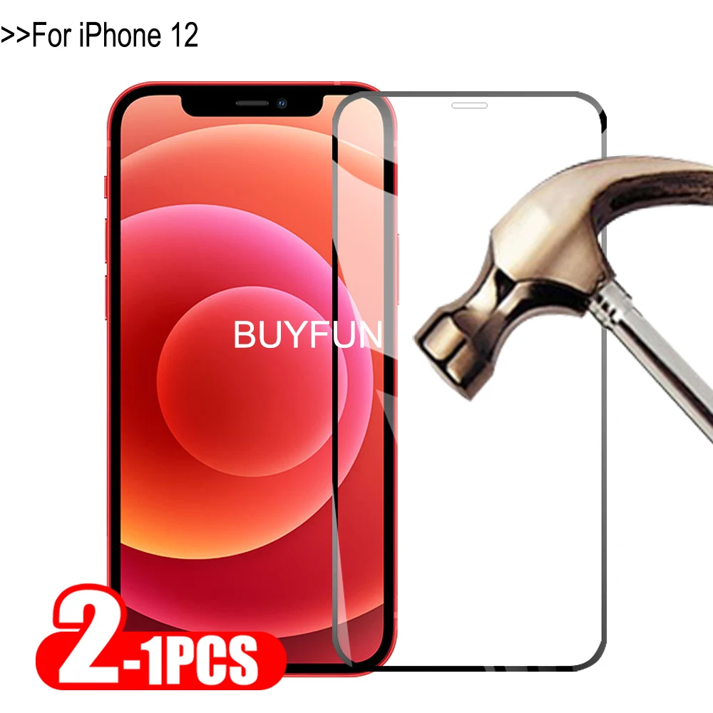 

Закаленное стекло с полным покрытием для iPhone 12 mini, 12 mini, 1-2 шт.