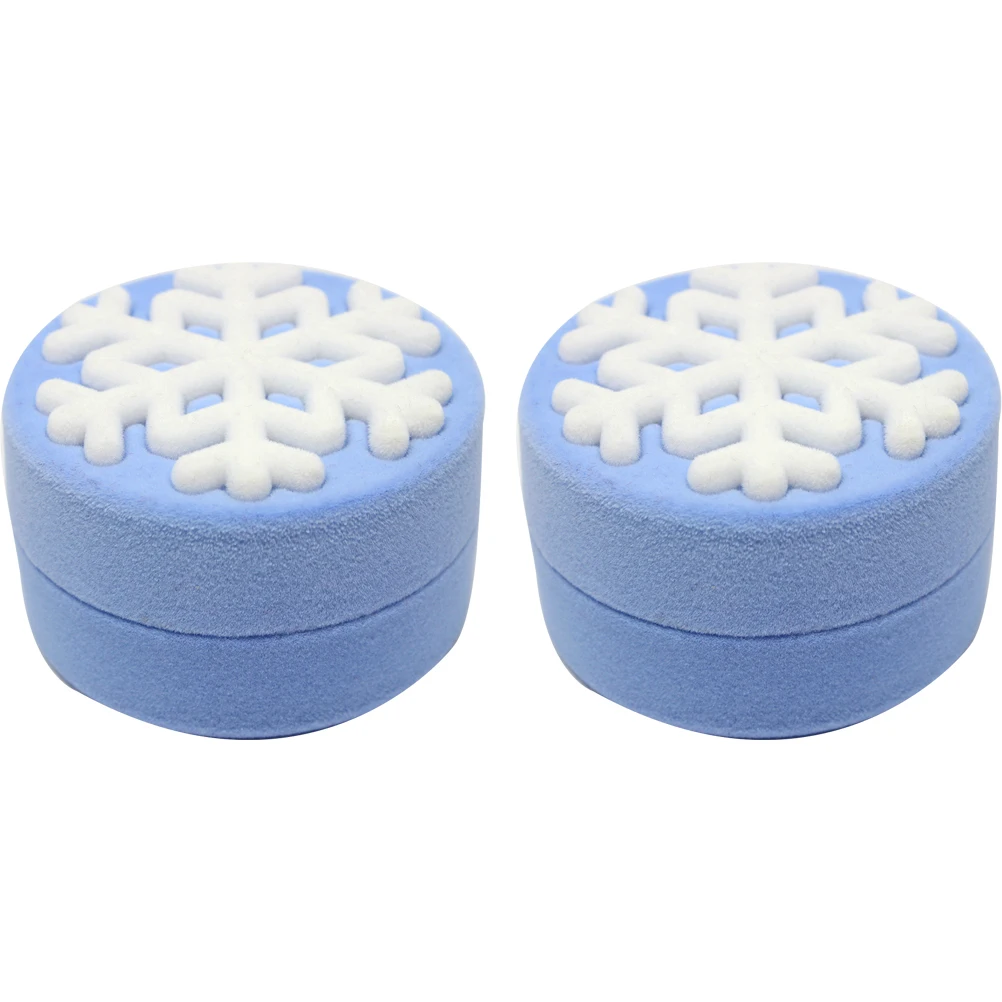 2 шт. коробка для колец изысканная Снежинка уникальный чехол хранения сережек