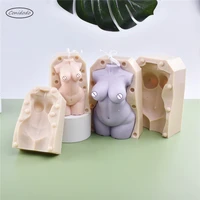 big chest fat torso silicone body candles mold waist design naked female scented soap soft diy handmade 3d stereo mould