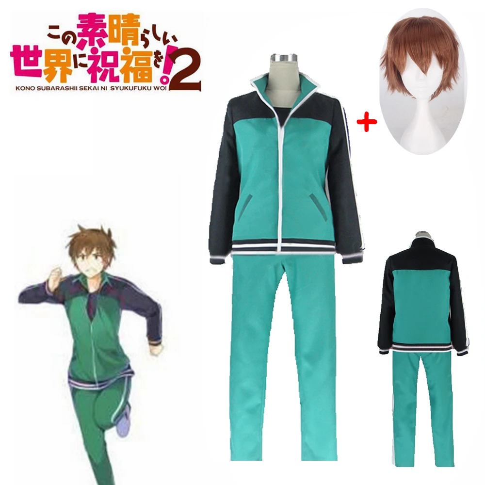 

2020 Anime Kono Subarashii Sekai Ni Shukufuku O! Sato and Ma Konosuba and Ma Cosplay Kostuum Groen Set Kleding Top Pants