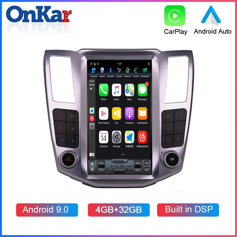 ONKAR Автомобильный GPS навигатор для Lexus RX300 RX330 RX350 RX400H 2004 2008 Android 9 0 автомобильный