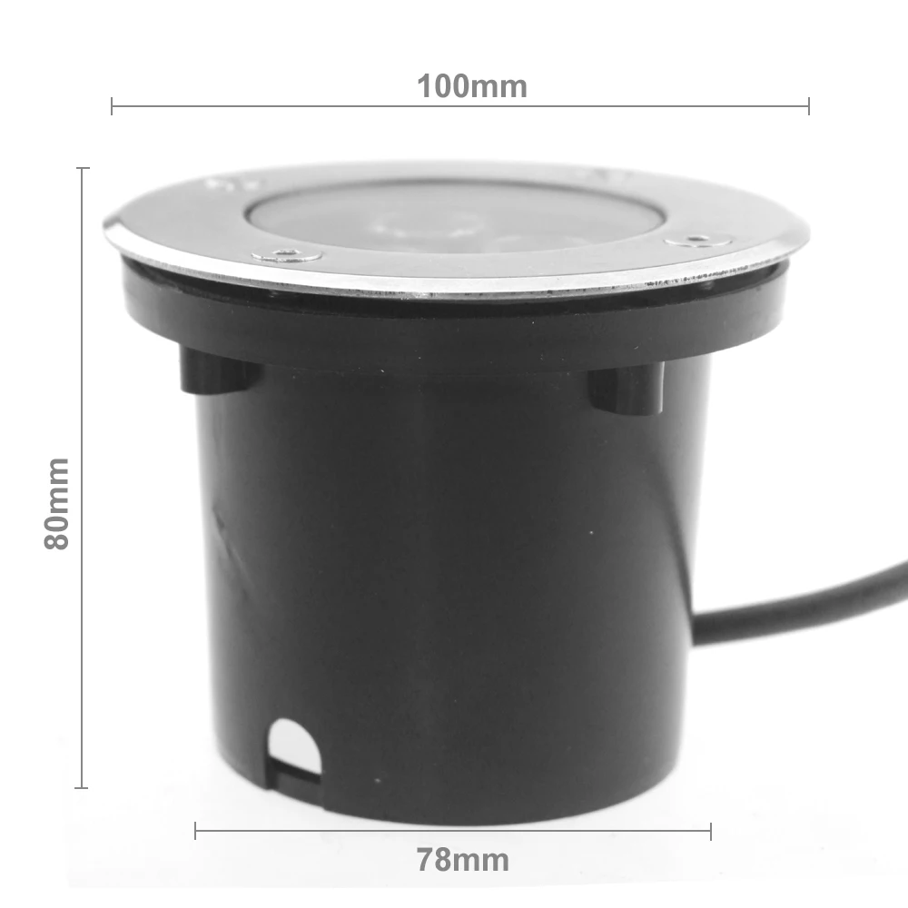 12v RGB подземный свет IP67 пятно наземные лампы Терраса Сад напольные украшения скрытый точечный Светодиодная лампа наружного освещения Decklight