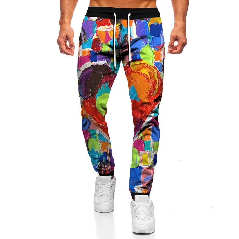 

Spring Autumn New 3D Printing Men's Sports Pants Loose Oversized Casual Pants Jogging Outdoor Gym Pants Hip Hop Retro Harajuku