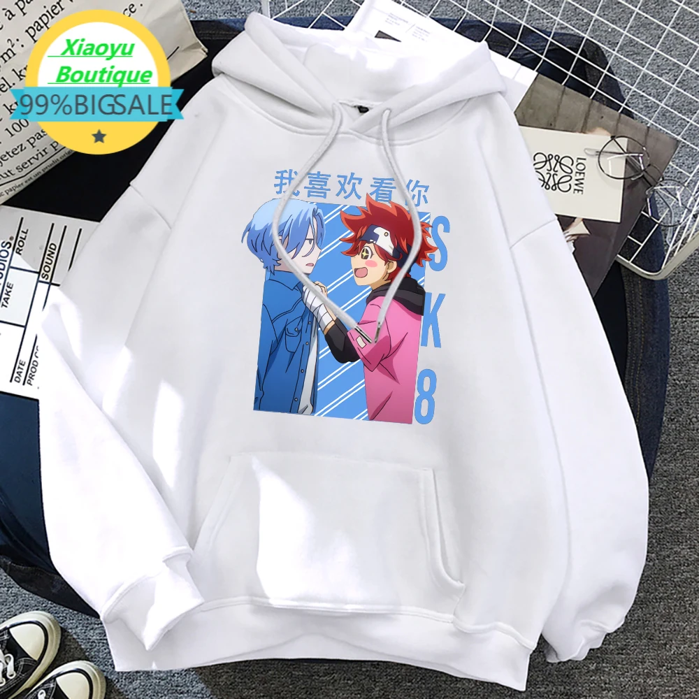 

Мужская Флисовая Толстовка с капюшоном и круглым вырезом, в стиле аниме