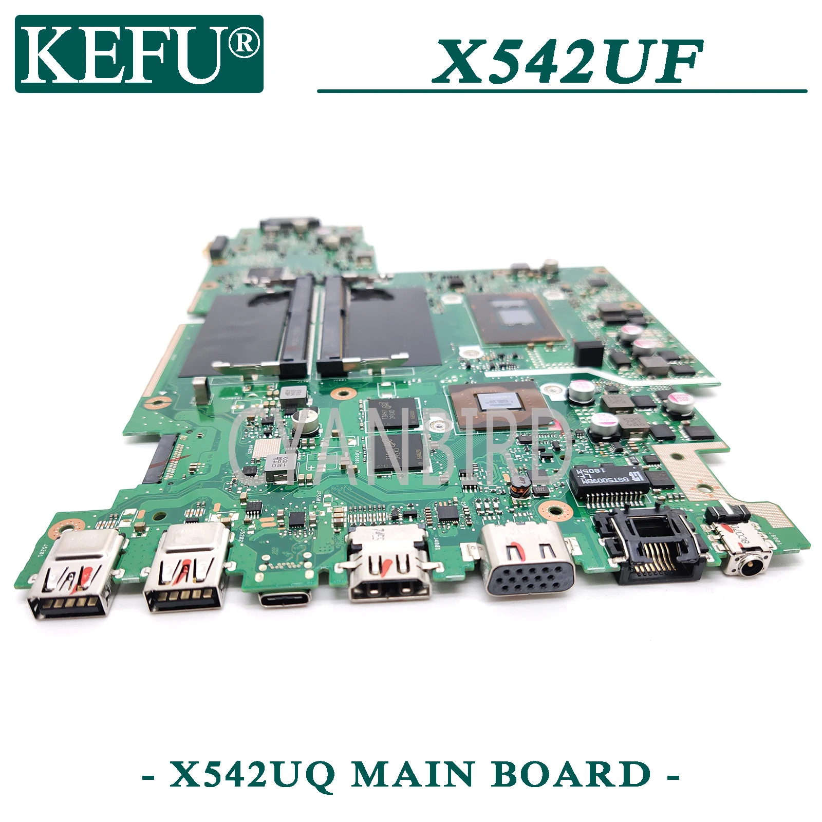 

KEFU X542UQ original mainboard for ASUS X542UF X542UN X542U with I3-7100U GT940MX/MX130 Laptop motherboard