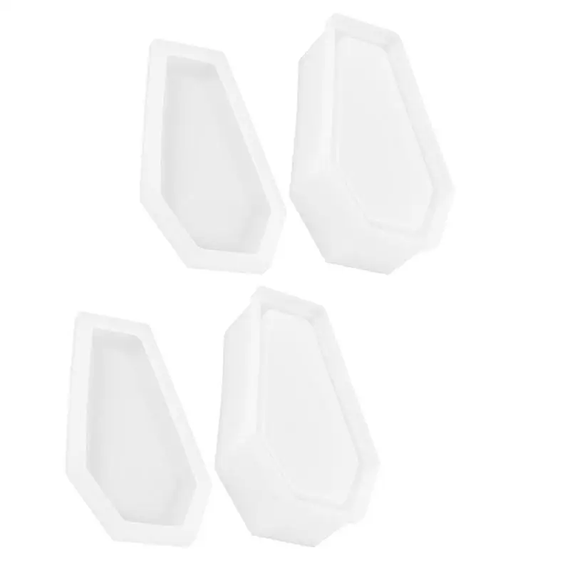 

2 Sets DIY Crystal Silicone Mold Coffin-shaped Mold Halloween Mold Decor Mold
