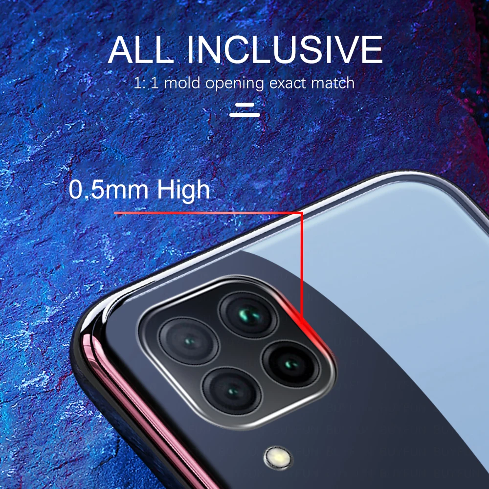 camera bumper transparent phone case on for huawei p40 lite p40 pro p 40 p40lite p40pro 40lite 40pro 2020 soft tpu cover fundas free global shipping