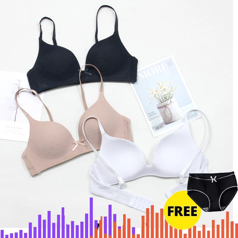 

Женский бюстгальтер пуш-ап E lovegirl, тонкий летний бесшовный бюстгальтер без стальных колец, женское сексуальное нижнее белье с бантом