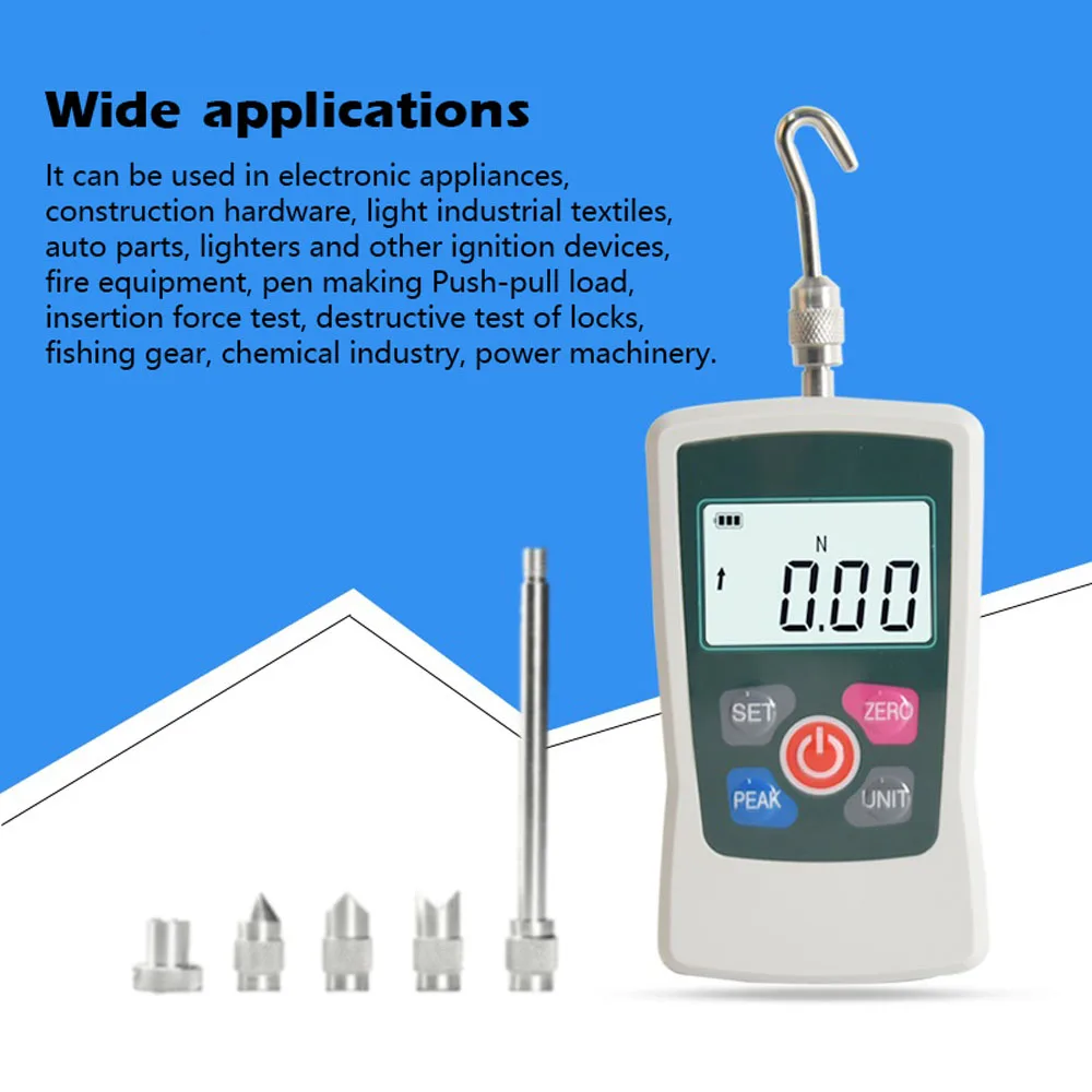 Цифровой датчик силы DMF измеритель нажимного тяга с ЖК-дисплеем динамометр три