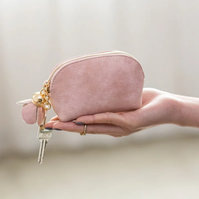 1 шт. Мини Женский кошелек для монет кожаные сумки денег карт чехол на молнии