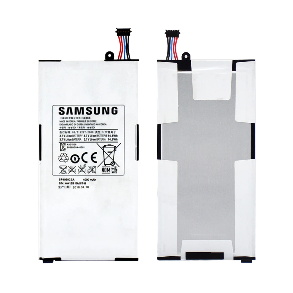 Оригинальный планшетный аккумулятор SP4960C3A для Samsung Galaxy Tab 7 0 ПК 4000 мАч с