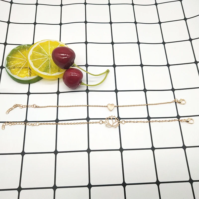 PICKYZ 2 шт./компл. минималистичный Золотой Серебряный цвет маленькая любовь звено