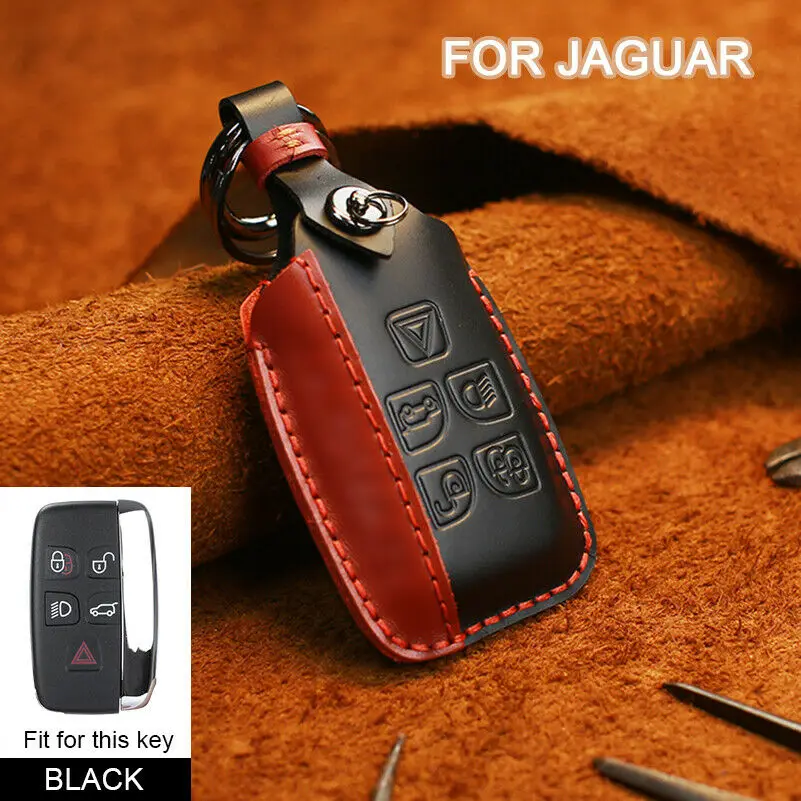 Кожаный чехол для дистанционного ключа ручной работы сумка держатель Jaguar XJ XF XE XFR
