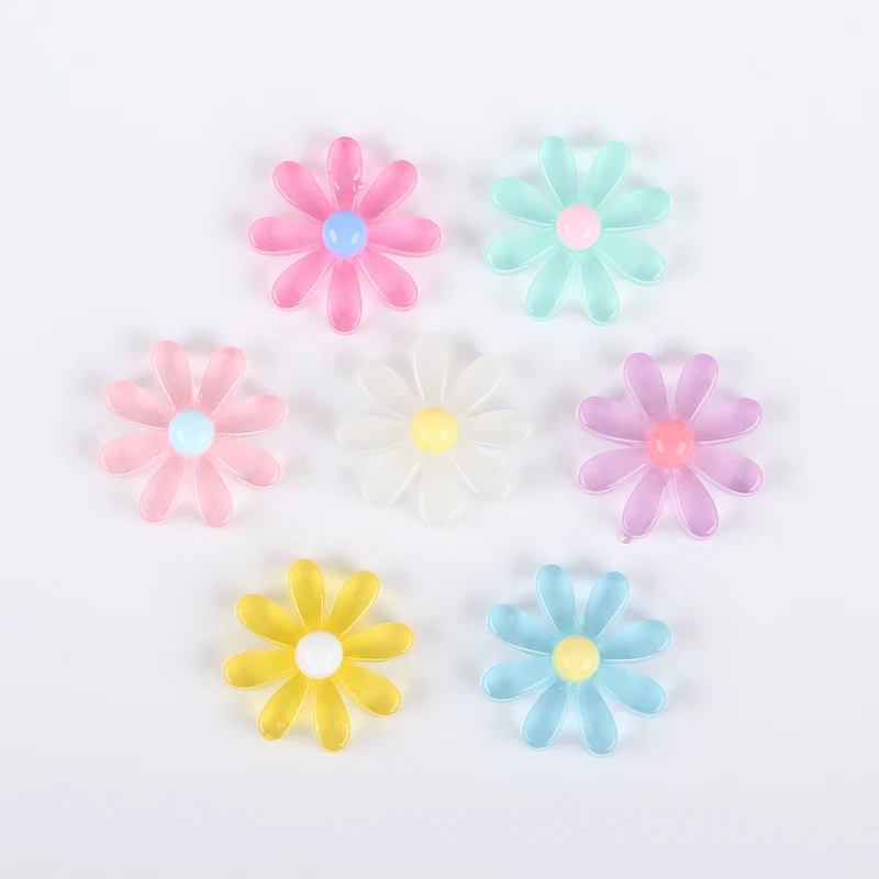

Acrylic Fashion Jewelry Making flower Beads Handy Hair Headdress DIY Material Handmade Earring Hair Beads DIY Beads Accessory