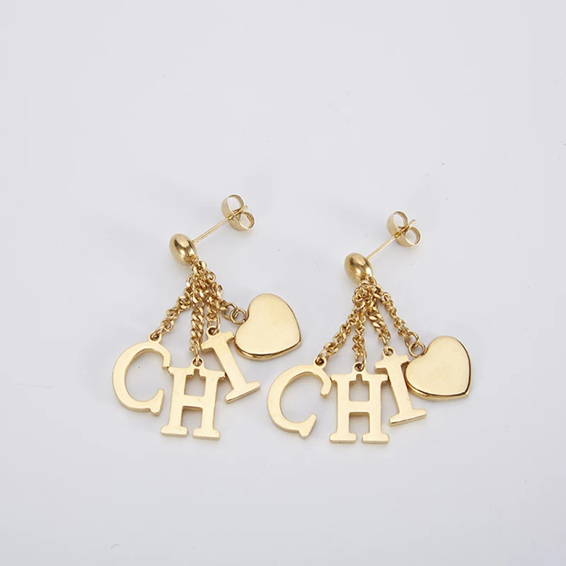 

CHCH Fashion Earring Shiny Gold Jewelry and Accessories Gift for Women with Gift Box