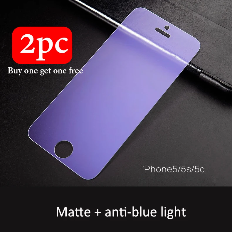 Mstte закаленное стекло для iphone 7 8 plus x xr xs max 6s защита экрана от синего света две