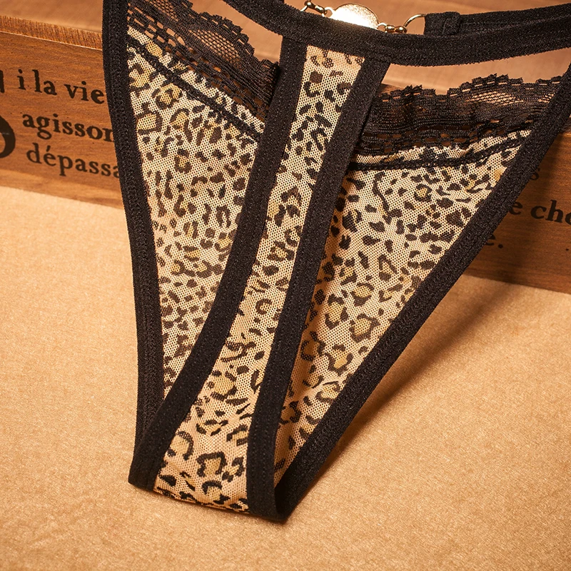 ThongSexy ажурные женские леопардовые стринги роскошный кружевной светильник
