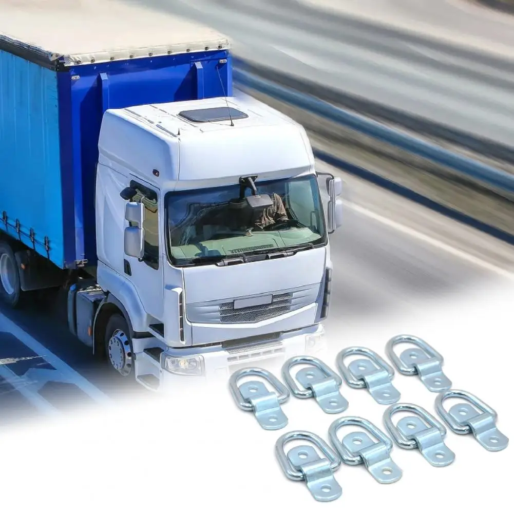 

8 шт. Крепежное кольцо, устойчивое к царапинам твердое D-образное кольцо, кованое кольцо для затяжки, кольцо для буксировки