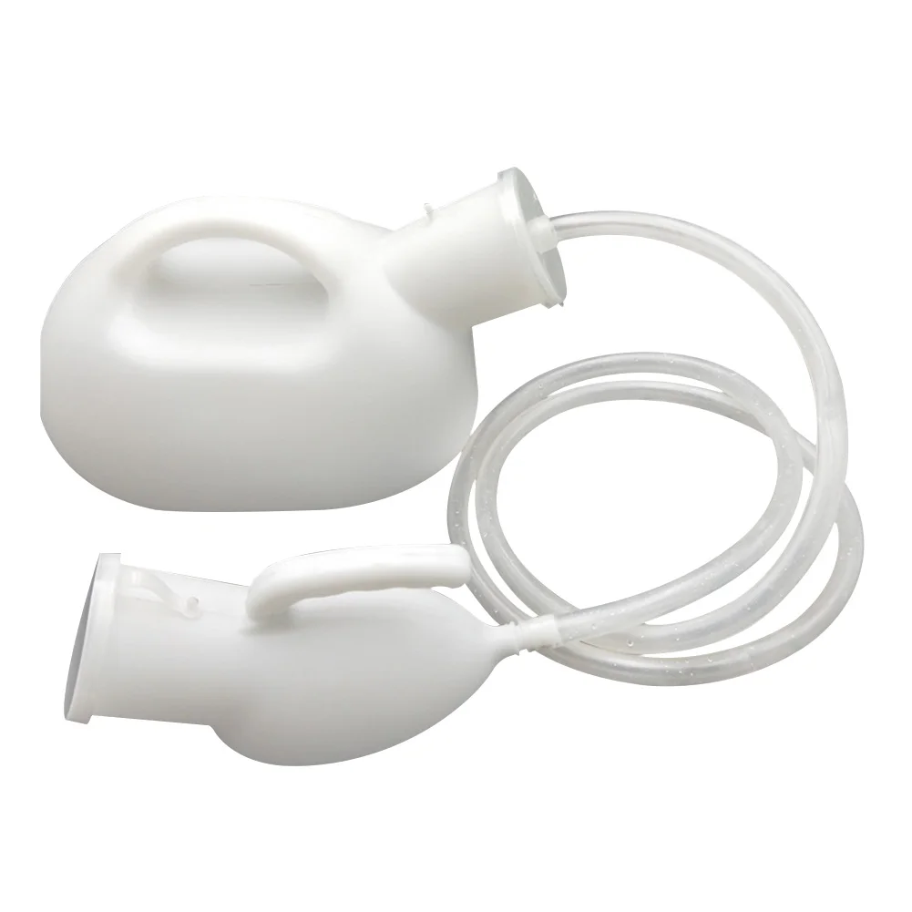 

2000ml 2pcs Pee Bottle Pipe Set Potty Urinal Portable Camping Hospital Male Car Home