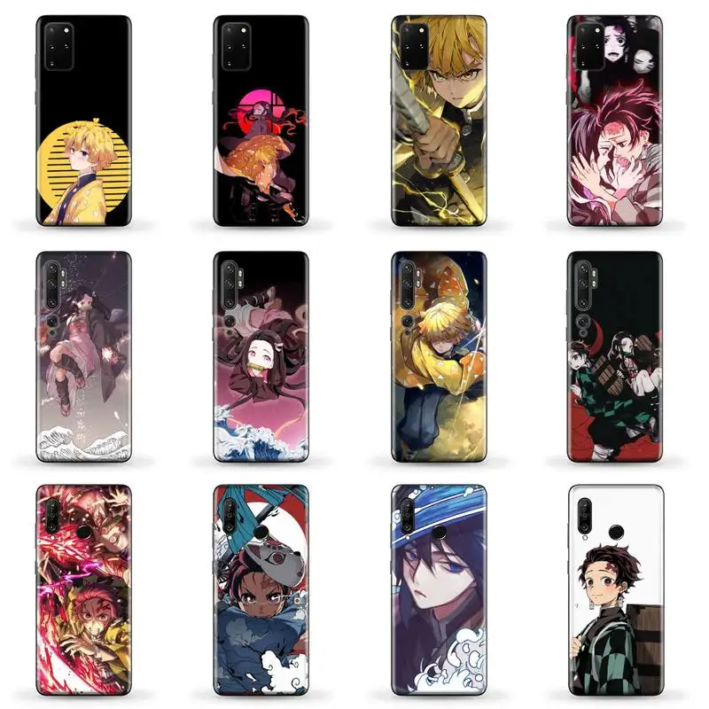 

Demon Slayer Phone Case for SAMSUNG A51 52 50 71 31 21 S 21 ultra 20 fe plus XIAOMI redmi note 10 8 9 pro HUAWEI P 30 40 lite