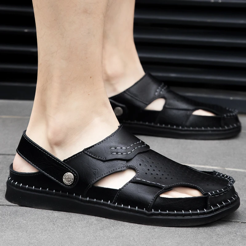

Sandalia/кожаные сандалии; sandalen para ete herren couro; Для улицы; verano; Спортивная мода для мужчин; Для работы; 2020; roman hombre; playa beach
