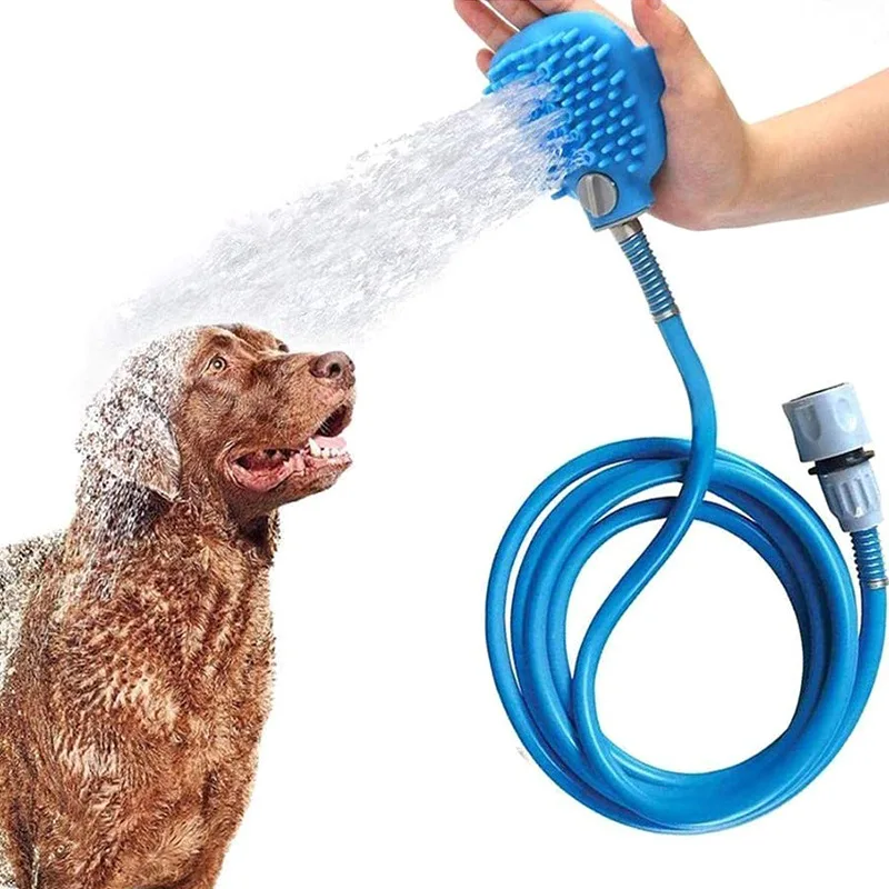 

New Pet Bath Cat Bath Brush Cleaning Tool Dog Spa Shower Sprayer Long Supplies Accessories with Massage Comb Head 2.5M