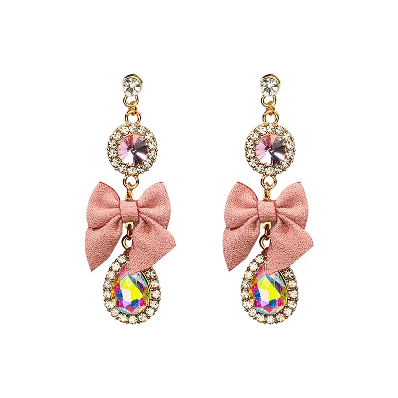 4 вида новые модные роскошные розовые блестящие стразы с длинным украшенные