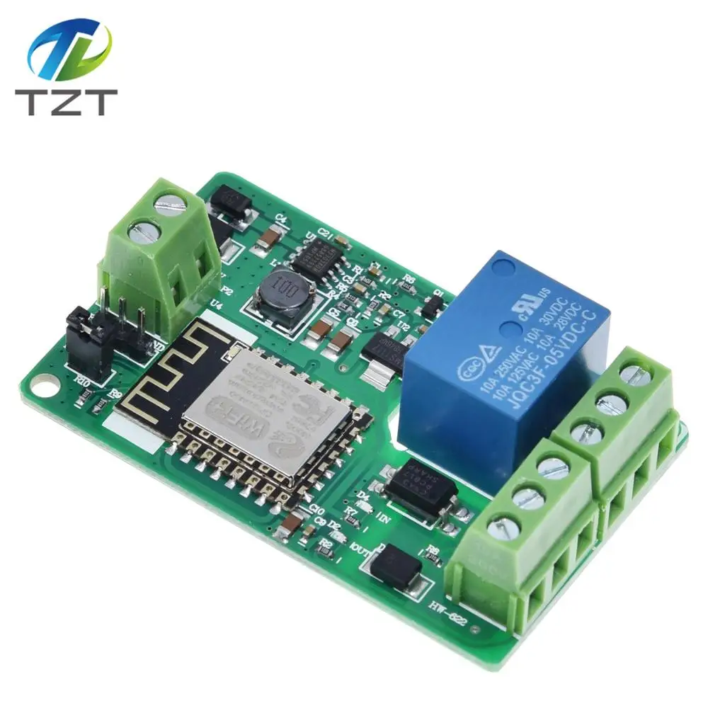 ESP8266 ESP 12F Wi Fi Беспроводной модуль реле 1 канал щит защита от перегрузок по току и