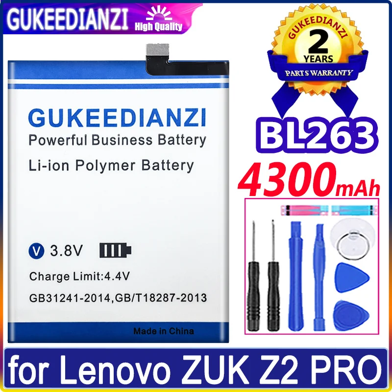

Аккумулятор GUKEEDIANZI BL263 4300 мАч для Lenovo ZUK Z2 PRO Z2pro