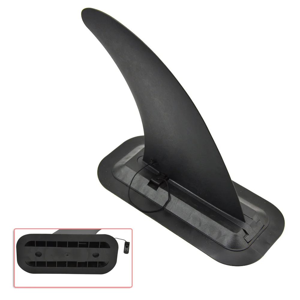 

Inflatable Surfboard Surfboard Fin Rudder Paddleboard Detachable Black
