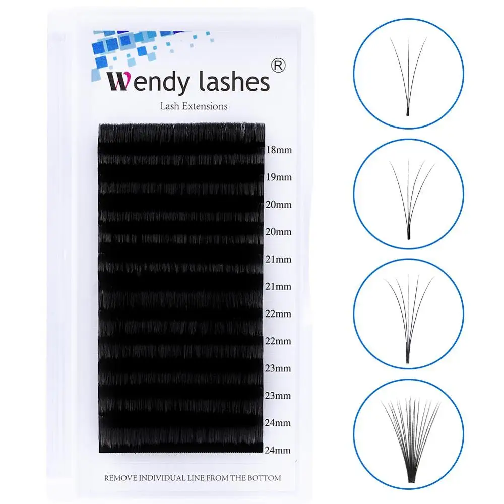 

Easy Fan Lashes Blooming Eyelash Extension Fast Automatic Flowering Fan Faux Mink Lash Premade Volume Fan Lashes Makeup Tools