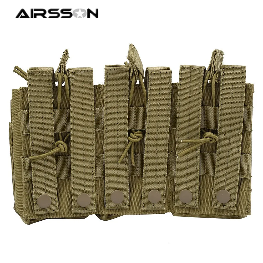 Двухслойный Тактический Подсумок Molle военные патроны Кэрри страйкбол Пейнтбол