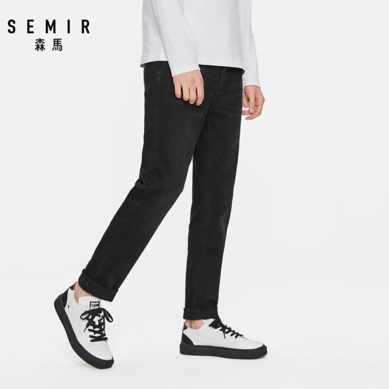Новые джинсовые брюки SEMIR Мужская брендовая одежда популярного цвета белые
