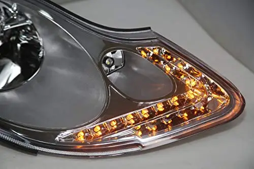 1 пара для Porsche Boxster 996 911 светодиодный головной фонарь серебристый передний свет фары
